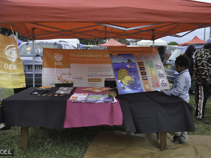 Stand de la foire de Thio 2015