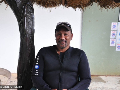 Les bénévoles équipés et prêts à effectuer le suivi Philippe Lémé