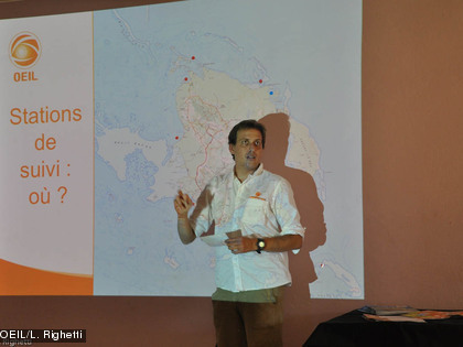 Le choix des stations d'observation Matthieu Juncker, directeur de l'OEIL récapitulant les stations choisies par les participants