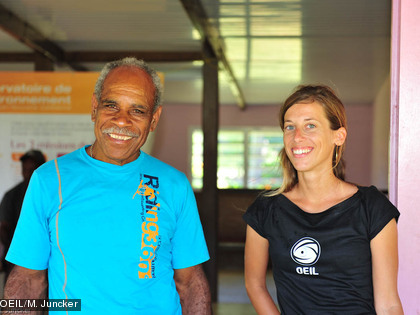 Céline Muron et Antoine Cagnewa Antoine Cagnewa qui a permis, en relayant l’information, de rassembler un grand nombre de participants à la réunion